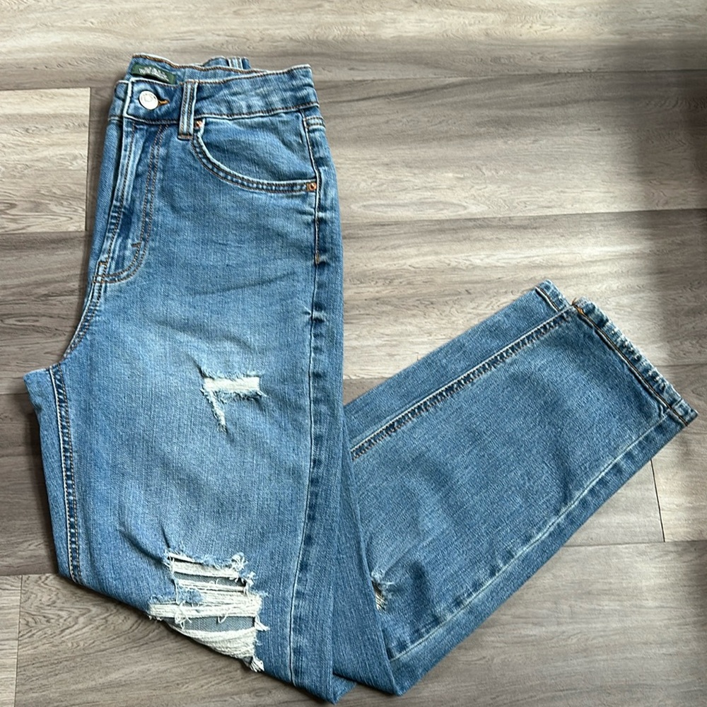 Wild Fable Distressed High Rise Mom Jeans Size 2